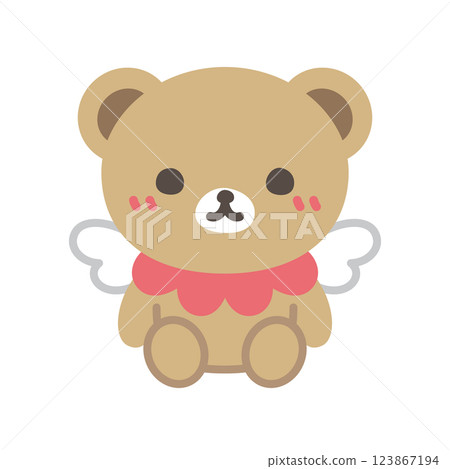 Cute bear character Cute bear character 123867194