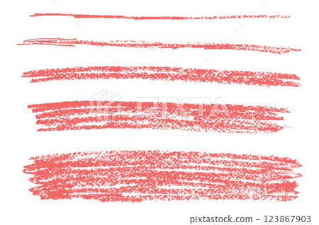 Crayon underline set. Pencil scribble lines pack. Vector hand drawn strikethrough brush strokes illustration isolated. Red highlights handwritten thick and thin shapes. Chalk emphasis figure Crayon underline set. Pencil scribble lines pack. Vector hand drawn strikethrough brush strokes illustration isolated. Red highlights handwritten thick and thin shapes. Chalk emphasis figure 123867903