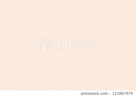 Beige pink grain paper texture. Rice paper. Craft recycle material. Neutral tone background with noise and speckles. Pale egg shell backdrop. Natural creamy canvas. Vector illustration. 123867974