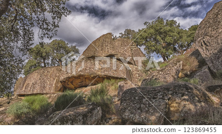 Protected Landscape Monte Valcorchero y Sierra del Gordo, Caceres, Spain 123869455