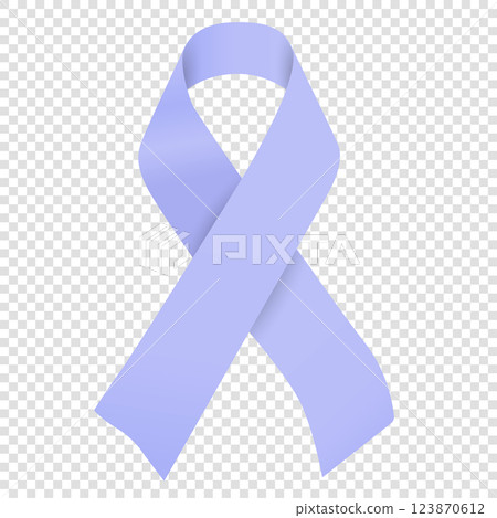 Vector periwinkle ribbon symbol isolated for Esophageal Cancer Awareness campaign 123870612