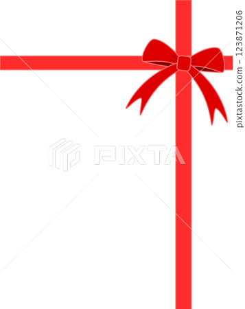 Simple ribbon top right 123871206