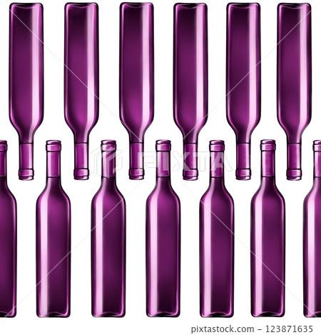 Wine bottles seamless pattern. Hand drawn endless background for bars and restaurants. Wine bottles seamless pattern. Hand drawn endless background for bars and restaurants. 123871635
