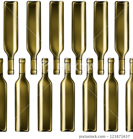 Wine bottles seamless pattern. Hand drawn endless background for bars and restaurants. Wine bottles seamless pattern. Hand drawn endless background for bars and restaurants. 123871637