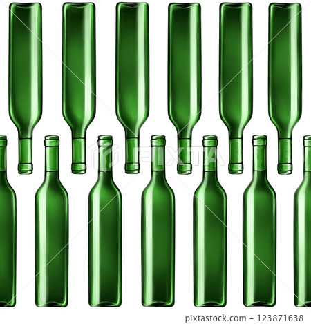Wine bottles seamless pattern. Hand drawn endless background for bars and restaurants. Wine bottles seamless pattern. Hand drawn endless background for bars and restaurants. 123871638
