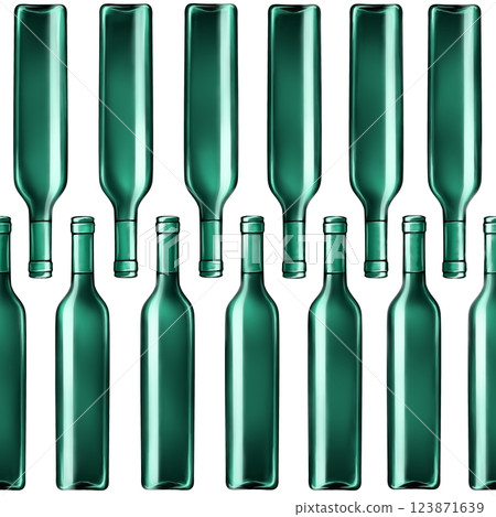 Wine bottles seamless pattern. Hand drawn endless background for bars and restaurants. Wine bottles seamless pattern. Hand drawn endless background for bars and restaurants. 123871639