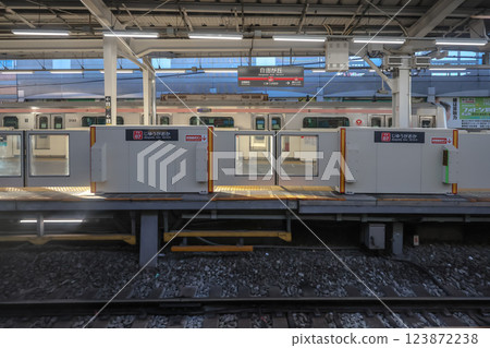 Modern Urban Train Station Platform, Jiyugaoka Dec 8 2024 123872238