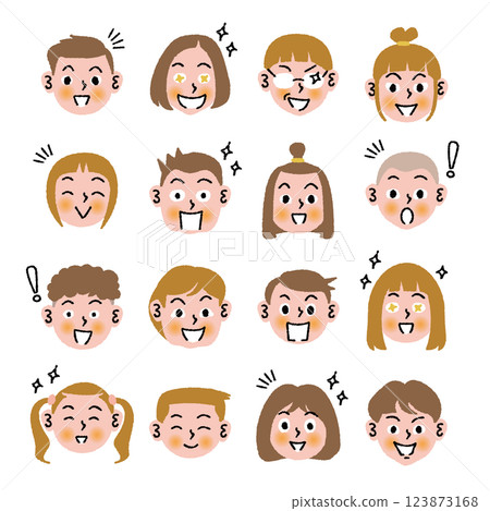 16個孩子的幸福面孔 123873168