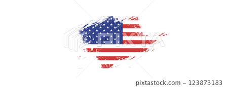 Flag of America. 123873183