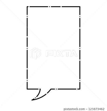 Simple speech bubble illustration on white background Simple speech bubble illustration on white background 123873462