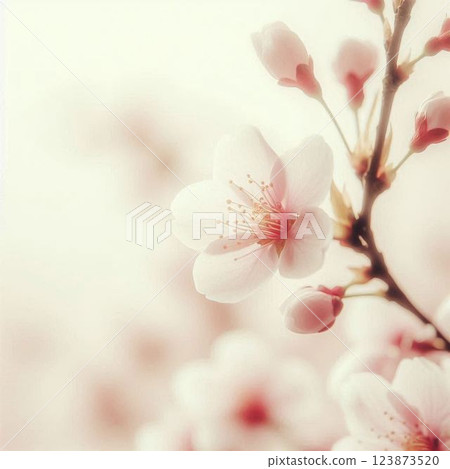 櫻花插畫背景 17 123873520