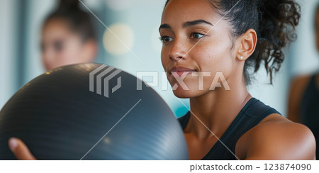 Focused Fitness Training Session 123874090