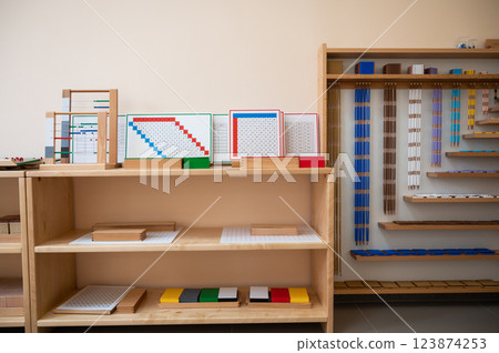 Montessori classroom interior 123874253