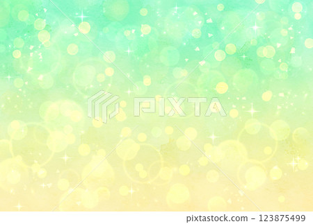 Green and yellow gradient glitter background 123875499