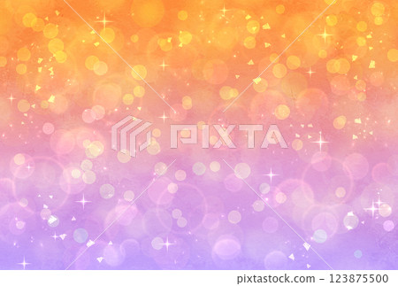 Orange and purple gradient glitter background 123875500