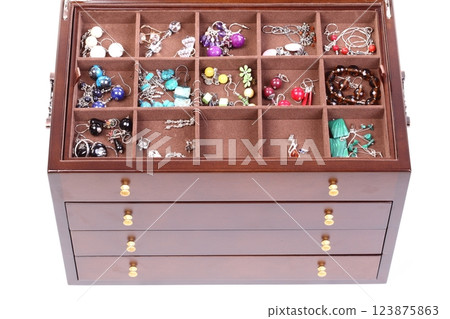 isolated box dark wooden isolated box dark wooden 123875863