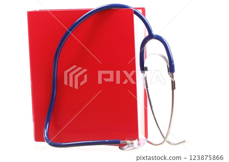 Blue stethoscope isolated on white Blue stethoscope isolated on white 123875866