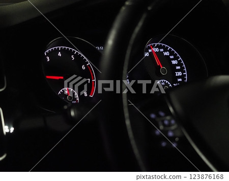 Car meter panel 123876168