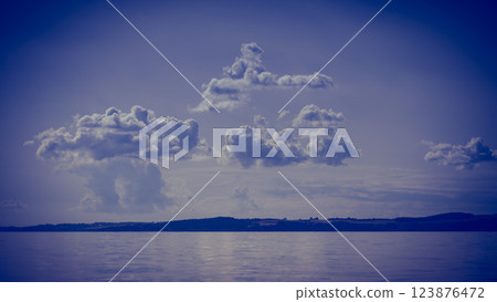 Seascape sea horizon and sky. Seascape sea horizon and sky. 123876472