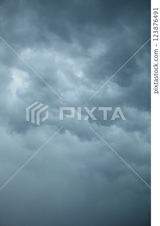 Dramatic cloudscape. Stormy clouds on the sky. 123876491