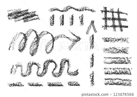 Set of crayon hand drawn arrows in different directions. Chalk, brush, marker drawing bold elements Collection doodle thick geometric shapes for collage Brutal contemporary figures Vector illustration Set of crayon hand drawn arrows in different directions. Chalk, brush, marker drawing bold elements Collection doodle thick geometric shapes for collage Brutal contemporary figures Vector illustration 123876568