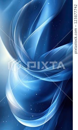 Abstract blue swirls create a mesmerizing visual effect in a tranquil space Abstract blue swirls create a mesmerizing visual effect in a tranquil space 123877742