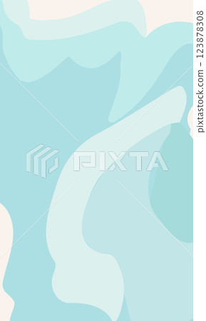 Vertical background wavy lines. Pastel color Aquamarine. Vector template for design, stories, posts on social networks. Vertical background wavy lines. Pastel color Aquamarine. Vector template for design, stories, posts on social networks. 123878308