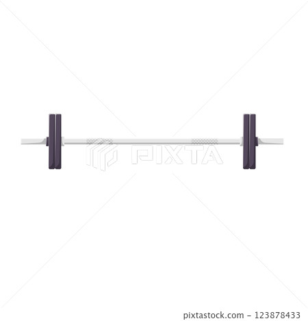 Barbell Flat Illustration. Clean Icon Design Element on Isolated White Background 123878433