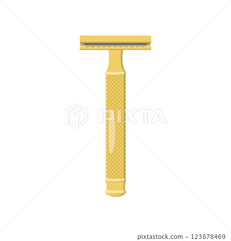 Disposable Razor Flat Illustration. Clean Icon Design Element on Isolated White Background 123878469