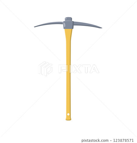 Pickaxe Flat Illustration. Clean Icon Design Element on Isolated White Background 123878571