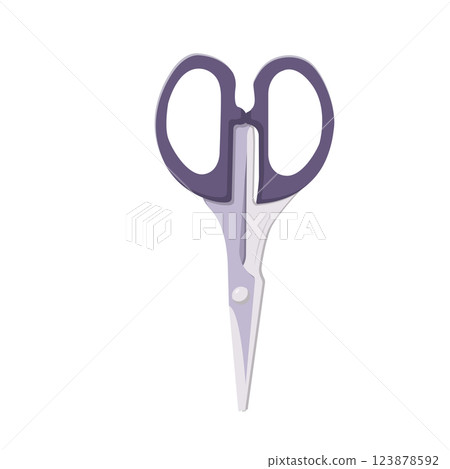 Scissors Flat Illustration. Clean Icon Design Element on Isolated White Background 123878592