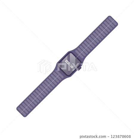 Smartwatch Flat Illustration. Clean Icon Design Element on Isolated White Background Smartwatch Flat Illustration. Clean Icon Design Element on Isolated White Background 123878608