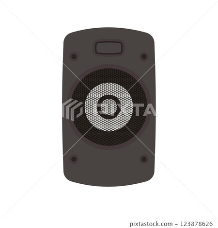 Speaker Flat Illustration. Clean Icon Design Element on Isolated White Background Speaker Flat Illustration. Clean Icon Design Element on Isolated White Background 123878626