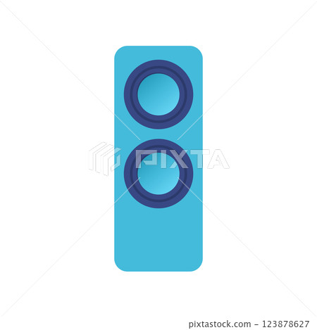 Speaker Flat Illustration. Clean Icon Design Element on Isolated White Background Speaker Flat Illustration. Clean Icon Design Element on Isolated White Background 123878627