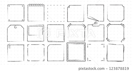 Set of Cute Hand drawn Doodle Banners and Ribbons isolated on white background for your Design. Bullet journal Ideas. Girly Stuff. Sticky Notes. Set of Cute Hand drawn Doodle Banners and Ribbons isolated on white background for your Design. Bullet journal Ideas. Girly Stuff. Sticky Notes. 123878819