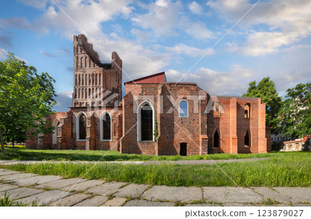Ruins of church of St. Nicholas in Glogow Ruins of church of St. Nicholas in Glogow 123879027