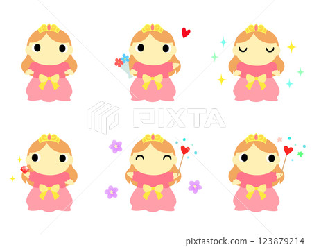 Princess icon set 123879214