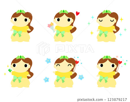 公主圖標集 123879217