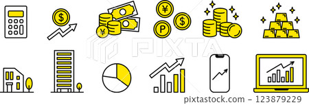 Money, investment and savings business icon 1 Money, investment and savings business icon 1 123879229