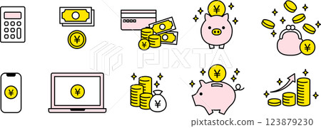 Money, savings and savings business icon 2 Money, savings and savings business icon 2 123879230