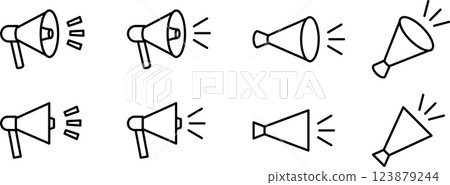 擴音器/揚聲器圖示圖 2 123879244