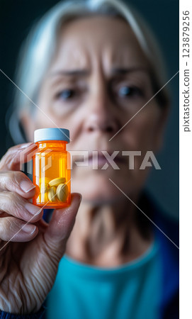 Medication Awareness for Seniors 123879256