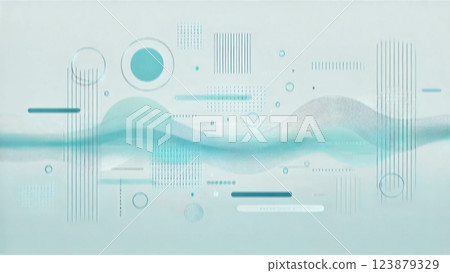 Abstract wavy background. Vector illustration. Futuristic technology style. 123879329