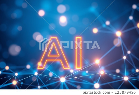 Ai technology abstract background. Ai technology abstract background. 123879456
