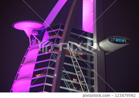 Burj al Arab Hotel in Dubai, United Arab Emirates 123879562