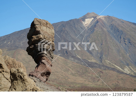 Volcanic rocks near Volcano Teide, Tenerife island, Spain Volcanic rocks near Volcano Teide, Tenerife island, Spain 123879587