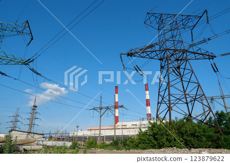A heat electric power station A heat electric power station 123879622