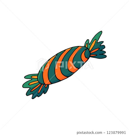 Halloween illustration in hand draw style. Element of your design Halloween illustration in hand draw style. Element of your design 123879991