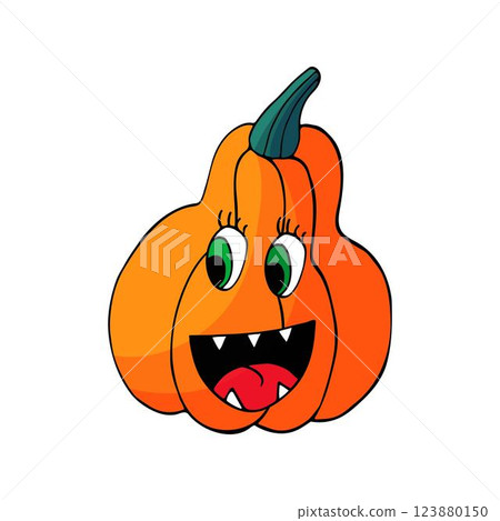Halloween illustration in hand draw style. Element of your design Halloween illustration in hand draw style. Element of your design 123880150