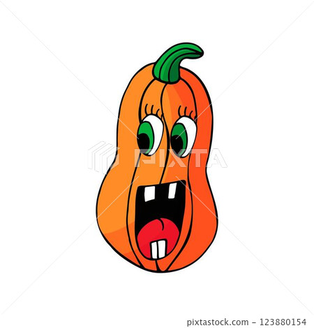 Halloween illustration in hand draw style. Element of your design Halloween illustration in hand draw style. Element of your design 123880154